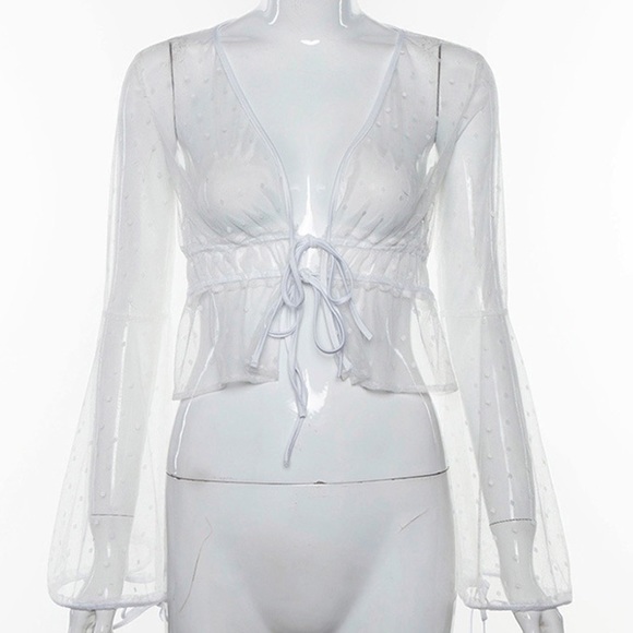 🆕 ‘Lassie’ Mesh Crop Top - Picture 3 of 3